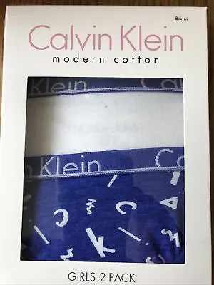 Calvin Klein Modern Collection Bikini - Girls 2 Pack Size 12-14 • £16