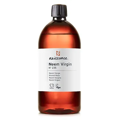 Naissance Neem Virgin Oil (No. 235) - 1L - Massage Beauty Hair Skincare • £18.99
