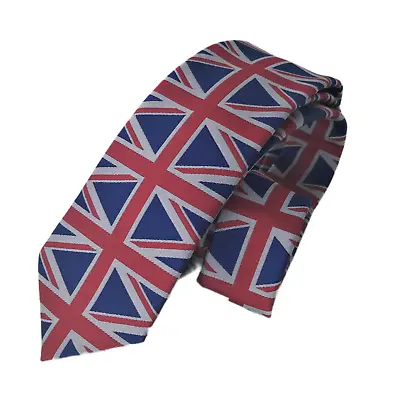 Union Jack Tie Men's Union Flag Tie Hand Made British Flag Tie Coronation UK • £7.90