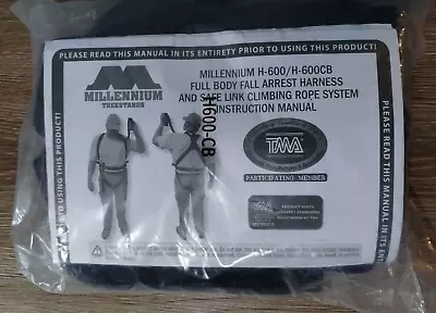 Millennium Outdoors Full Body Fall Harness Weight Limit 300 Mfg. March 2022 New • $24.95