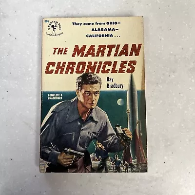 The Martian Chronicles By Ray Bradbury / 1st Edition 1951 Bantam Paperback • $19.97