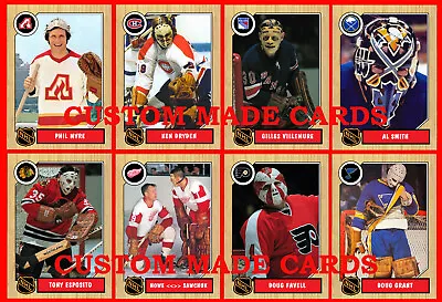 Retro Wood Grain Style CUSTOM MADE HOCKEY CARDS Series 5  103 Different YOU PICK • $1.88