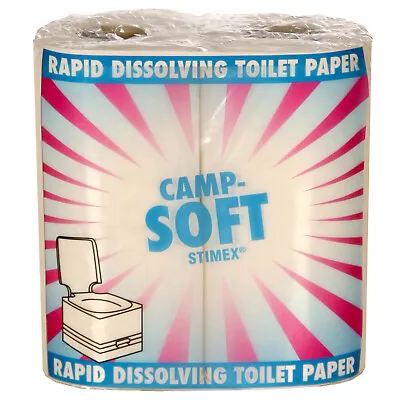 $20.95 • Buy STIMEX Rapid Dissolving Toilet Paper Camping, Caravan, Portable Loos 4 Pack