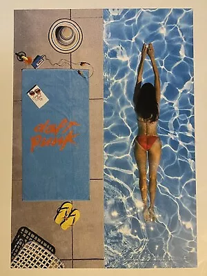 Daft Punk TOWEL BY THE POOL Limited Edition Poster MAXFIELD Print Rare Melrose • £453.17