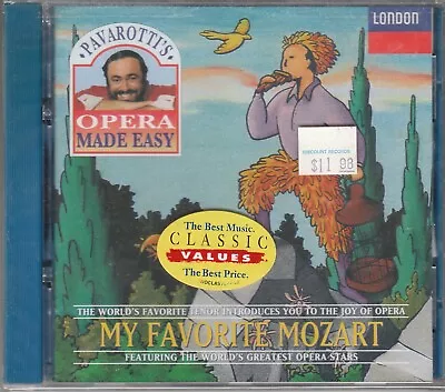 Mozart - My Favorite Mozart / Luciano Pavarotti; Other Opera Stars NEW/SEALED • $9.99