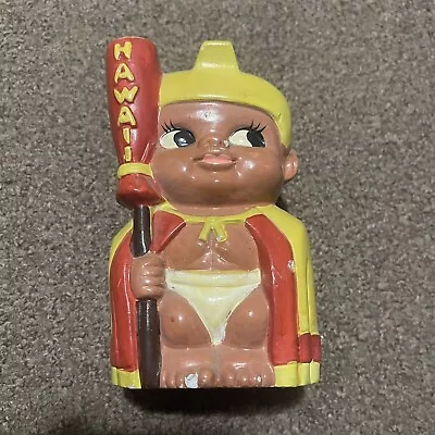 Vintage 70s King Kamehameha Menehune Hawaiian Coin Bank By Colorkist Japan Made • $100