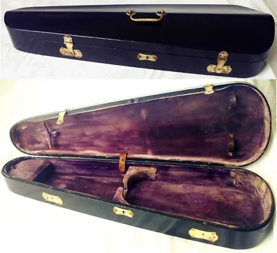 OLD WOODEN GERMAN VIOLIN CASE ANTIQUE RARE COFFIN-CASE バイオリン скрипка 小提琴 R6 • $227