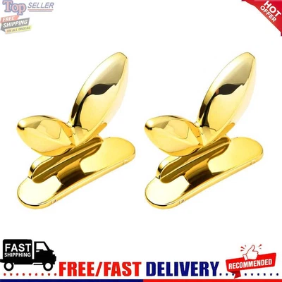 £8.64 • Buy 2pcs Toilets Seat Cover Lifter Non-dirty Hands Mini Cabinet Drawer Handle (Gold)
