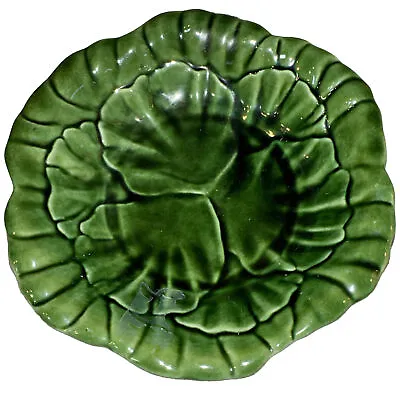 Vintage Cemar California Pottery 624 Glazed Ceramic Green Small Leaf Bowl • $18