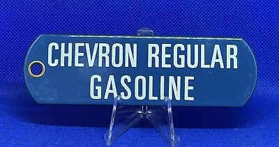 $19 • Buy Nos Chevron Diesel Regular Porcelain Fuel Tag Pump Badge Gas Oil Sign Plate
