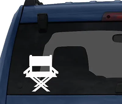 Cinema Home Theater Pt. 3- Director Chair Silhouette - Car Tablet Vinyl Decal • $4.99