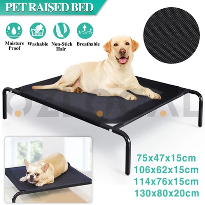 $38.89 • Buy Elevated Dog Bed Pet Trampoline Hammock Cat Raised Deluxe Mesh Large Heavy Duty