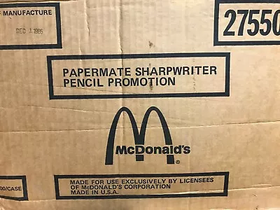 12 Paper Mate SharpWriter McDonald's Promotional Mechanical Pencils Vintage 1986 • $13.99