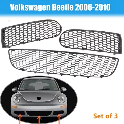 Front Bumper Lower Grille Grill Kit For VW Beetle 2006-2010 NO Fog Light Hole • $56.99