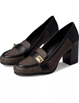 Michael Kors - Padma Mid Loafer - Blk/Brn ~ Various Sizes • $79.50