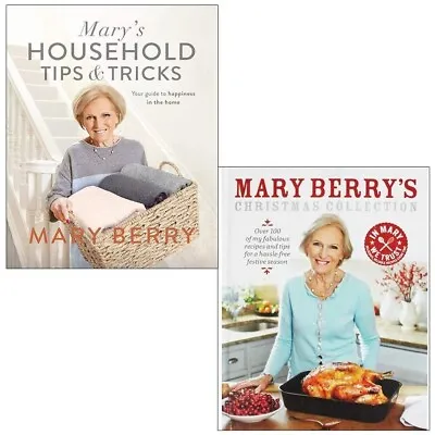 Mary's Household Tips And TricksMary Berrys Christmas 2 Books Collection Set HB • £21.99