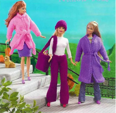 £2.89 • Buy Knitting Pattern Copy 2094.  Dolls Clothes Outfits For Barbie Sindy Etc   DK