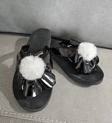 Ugg Black Flip Flops Size 10 • $24.99