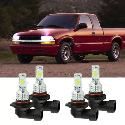 6000K Front LED Headlight Bulbs Qty 4 For Chevy S10 1994-2004 High & Low Beam • $22.98