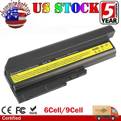 42T4544 Battery For IBM ThinkPad T61 T61p T60 R61 R61i R60 T500 W500 R500 7800mA • $14.99