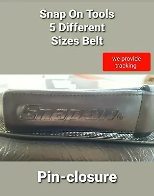 New SNAP ON GENUINE Mechanics No-Scratch Black Leather Work Belt W/Tags 30 TO 50 • $35.75