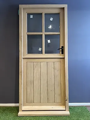 Exterior Double Glazed Door Solid Rustic Oak Stable Door 928mm X 2075mm Open In • £1995