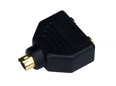 Video Splitter - S-Video To 2 X S-Video (MDIN4M/MDIN4F X2) Splitter 1124 • $3.99