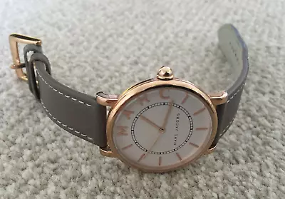 Marc Jacobs Mj1533 Roxy White Dial Rose Gold Brown Leather Ladies Watch Rrp £189 • £65