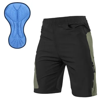 Men 3D Padded Mountain Bike Cycling Shorts Breathable Loose-Fit  U9F6 • $21.89