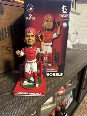 $100 • Buy Yadier Molina St Louis Cardinals All-Time Catcher Putout Record Bobblehead 