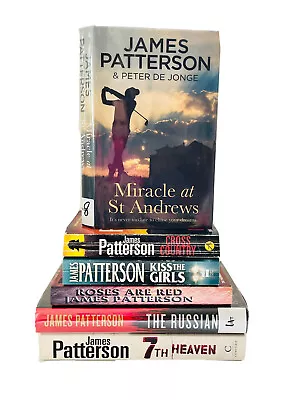 James Patterson -6 Book Lot -Roses Are Red/ Miracle At St Andrews/ 7th Heaven • $29.97