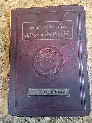 VTG 1933 Century Of Progress Atlas Of The World Souvenir Edition By Lloyd Smith • $19