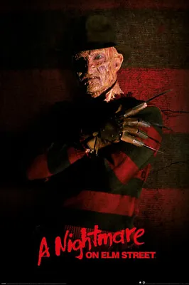 A Nightmare On Elm Street - Movie Poster (Freddy Krueger) (Size: 24  X 36 ) • $12.99