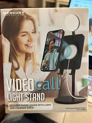 Video Call Light Stand Desktop Phone Stand W/light L@@K NEW Merkury Innovations • $15