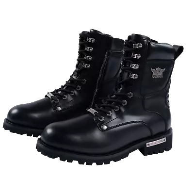 Dream Apparel Men's Leather Motorcycle Boots For Touring Riding & Fashion Boots • $106.99