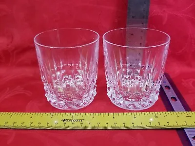 Set Of 2 Vintage Cristal D'Arques Low Ball Lead Crystal Tumbler Glasses 8 Ounces • $20.26