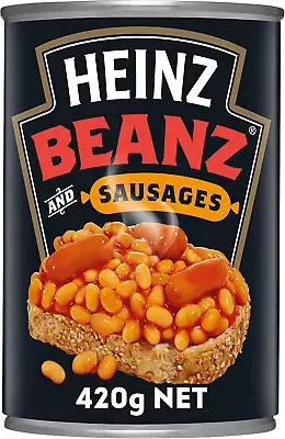 Heinz Canned Baked Beans And Sausages 420g • $6.56