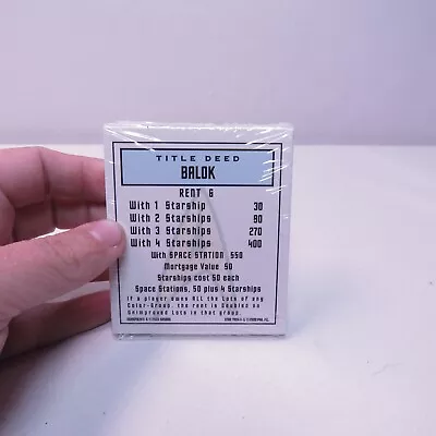 Limited Edition Star Trek Monopoly Replacement Property Cards New • $14.99