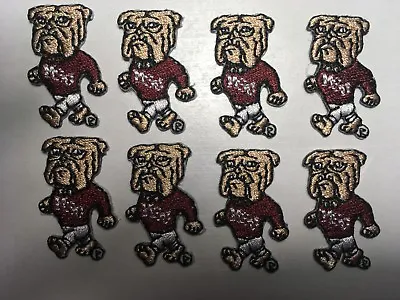 Mississippi State Bulldog Patch Bulldog Patch MSU 1 1/4  Tall Iron On 8 Pieces • $16.25