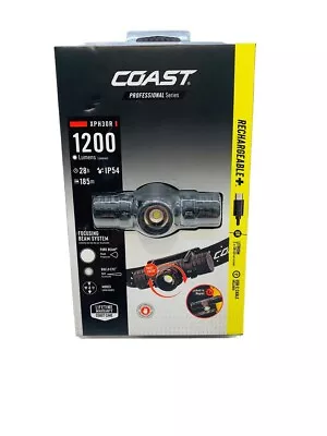 Coast Professional Series 1200 Lumen USB Headlamp XPH30R - Black • $39.99