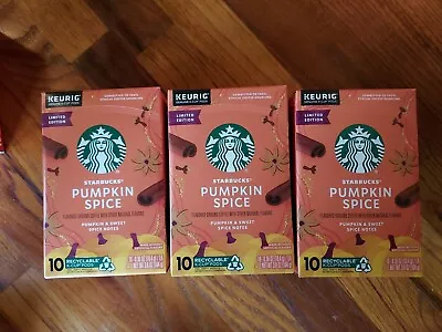 Starbucks Pumpkin Spice Keurig K Coffee Cups 30 (3 Boxes 10) • $27