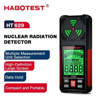 HABOTEST HT629 Geiger Counter Tube Nuclear Radiation Detector β X-Ray Dosimeter • $45.99