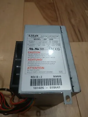 Isp 120s Elecom Corporation / Ilssan 120w Atx Power Supply 20pin 3 Molex 1 Berg • $100