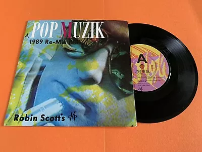 M  Pop Muzik  7” Vinyl Record  1989 Remix  EX • £3.99