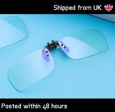 £11.99 • Buy Anti Blue Light Filter Clip On For Spectacles Glasses UK Seller Optician 