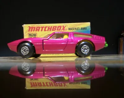 MATCHBOX SUPERFAST Maserati Bora #32 With VHTF Original Box  - Minty ! • $39