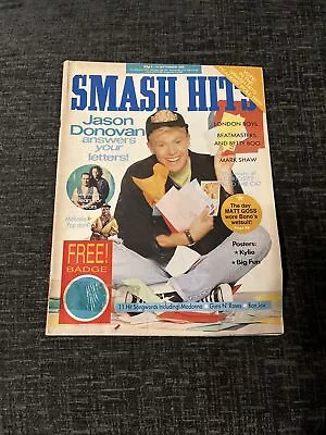 £9.99 • Buy Smash Hits Magazine 6 Sep 1989 Kylie Jason Michaela Strachan Tears For Fears