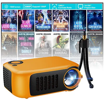 XGODY Video LED 1080P HD Dlp Mini Projector Portable Home Theater Travel Cinema • $33.99