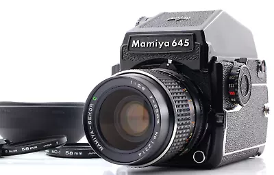 [N MINT W/Hood] Mamiya M645 1000S PD Prism Finder Sekor C 55mm F/2.8 Lens JAPAN • $429.99