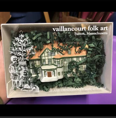 Charles Webb House Vaillancourt Folk Art Hand Made Ornament • $9.99